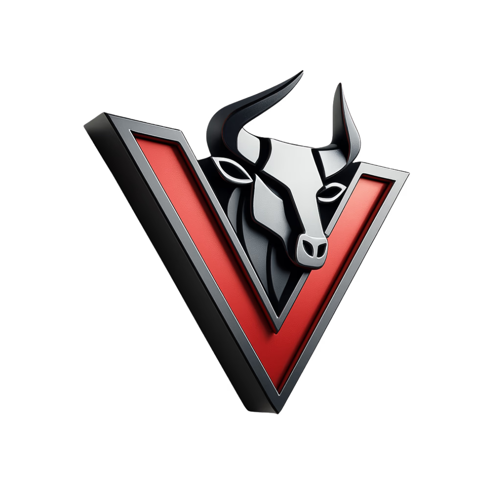 Maverick Life Insurance bull and V emblem